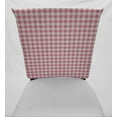 thumbnail image 2 of Checked Gingham Dining Room Chair Back Covers or Seat Covers by Penny's Needful Things (Both Chair Back & Seat Cover) (17 W x 14 H CHAIR BACK) (Pink), 2 of 5