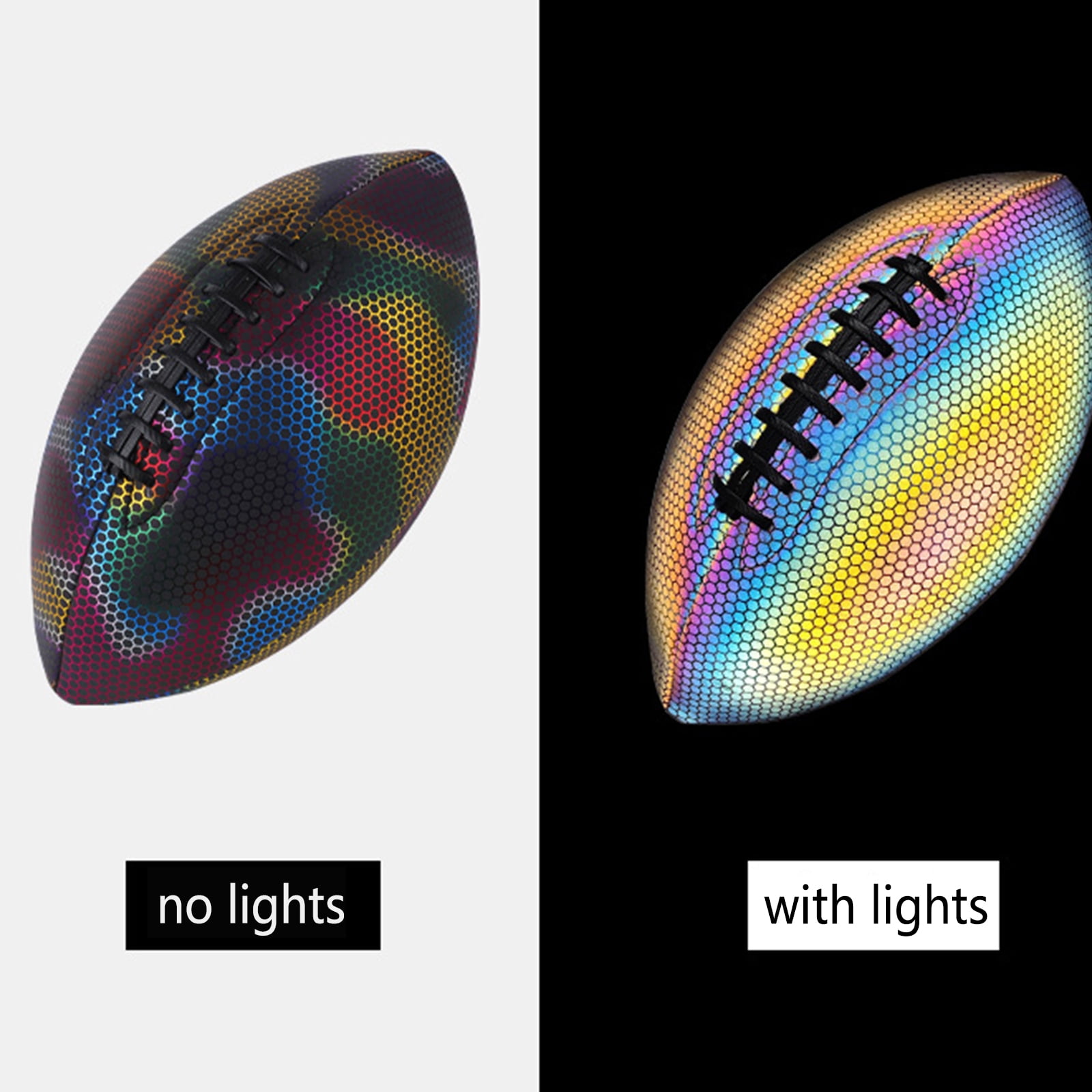 lanema Light Up Football Glowing in The Dark Great Football Toy Gifts for Boys Kids Men