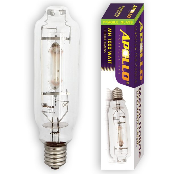 Apollo Horticulture Glbmh1000 1000 Watt Metal Halide Mh Grow Light Bulb Lamp Walmart Com Walmart Com