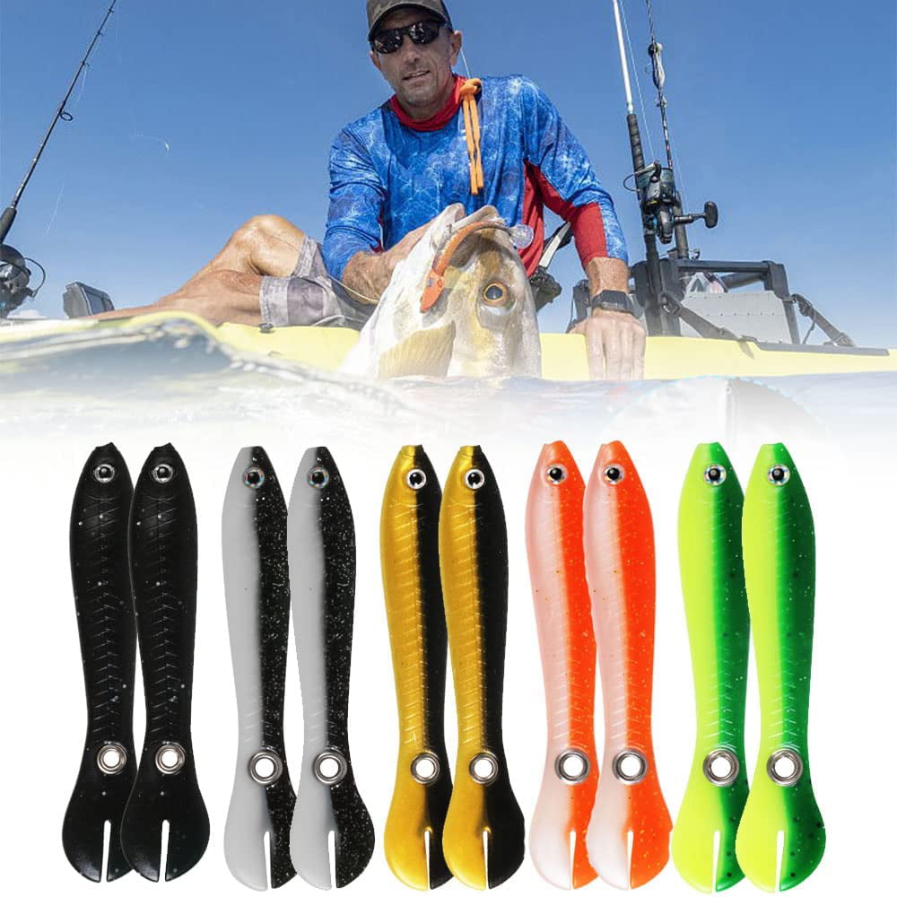 10cm Soft Bionic Plastic Fishing Baits Lure Artificial Plastic Crankbait Wobbler