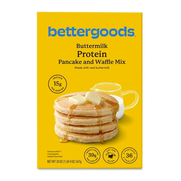 bettergoods Buttermilk Protein Pancake and Waffle Mix, 20 oz