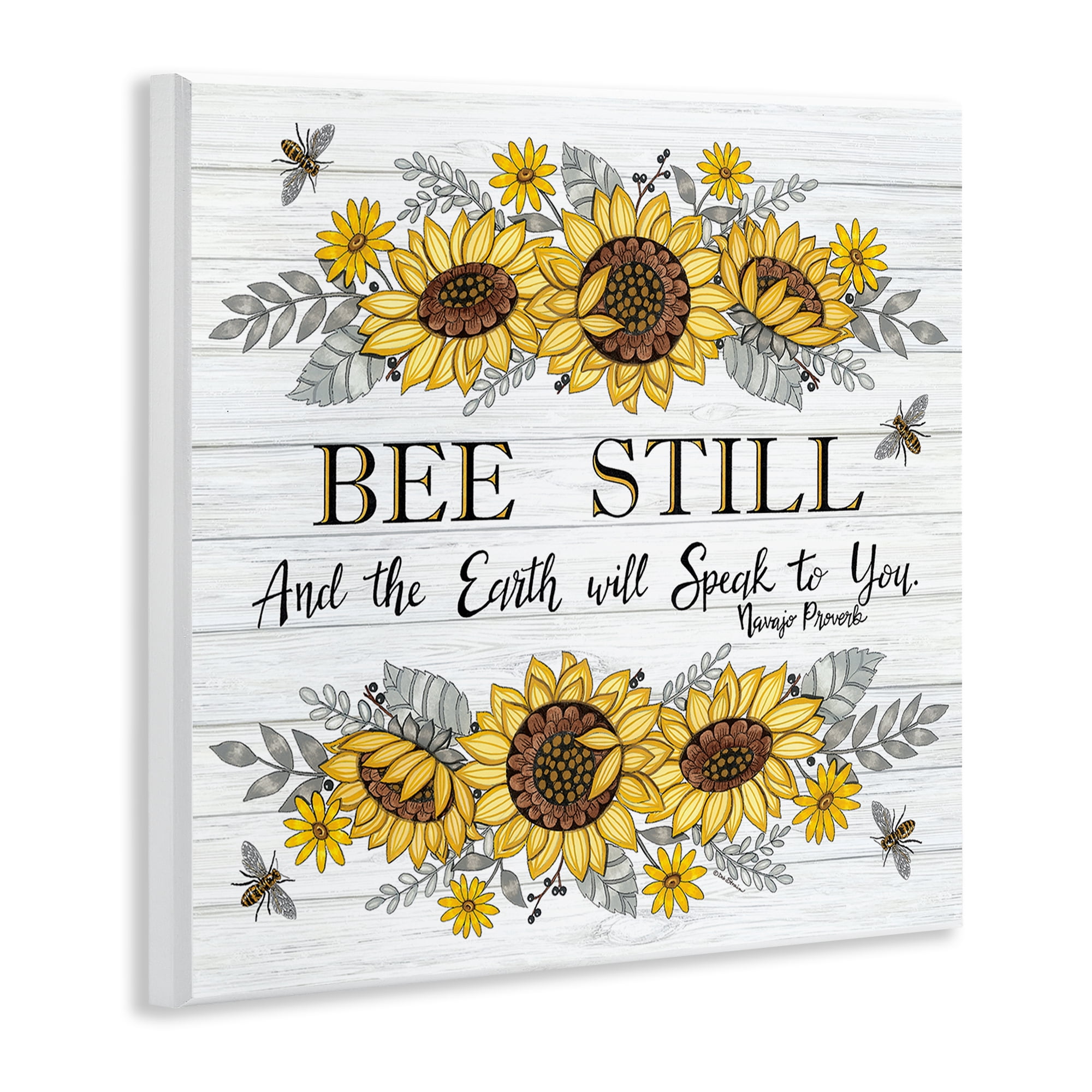 Stupell Industries Earth Will Speak To You Plants & Flowers Painting Unframed Art Print Wall Art, 12 x 12