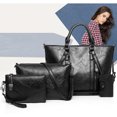 thumbnail image 3 of Womens Tote Bag Elegant Tote Handbag with Satchel Bag Clutch Bag & Card Wallet, 3 of 3