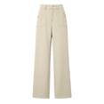 thumbnail image 7 of ClodeEU Women's High Waist Wide Leg Pants,Solid Color Loose Casual Trousers with Pockets ,Women's Plus M, 7 of 7