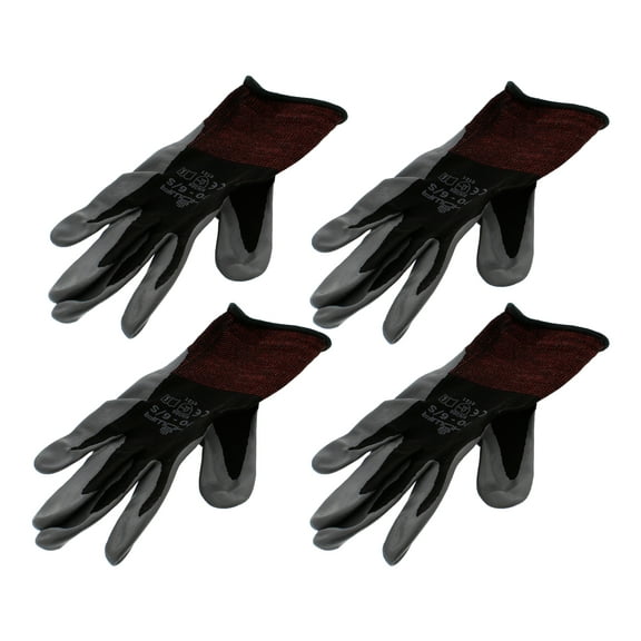 Showa 370 Black Nitrile Dipped Pair of Gloves Small 4 Pack