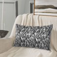 thumbnail image 5 of Goofa Zebra Pattern Pillow Case – Plush & Soft Cushion Cover, Hypoallergenic Throw Pillow Case for Comfortable Sleep with Envelope Closure-16"x24", 5 of 6