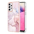 thumbnail image 1 of Allytech Galaxy A33 5G Case, Pretty Marble Design Heavy Duty Shockproof Hybrid Hard PC Soft TPU Bumper Three Layer Drop Protection Anti-Fall Cover Case for Samsung Galaxy A33 5G - Rosegold, 1 of 5