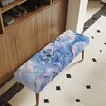 thumbnail image 3 of Psesaysky Marbled Butterfly Pattern Elastic Bench Protector, Elastic Band Polyester Spandex Fabric Bench Slipcover for Living Room Parties, 3 of 9