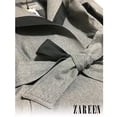 thumbnail image 2 of Zareen Waterproof Trench Style Jacket with Belt-Grey-L, 2 of 3
