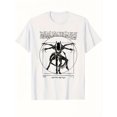 thumbnail image 1 of Men'S Casual Crew Neck T-Shirt with Futuristic Alien & Symbols Graphic, Knitted Medium Stretch Fabric, Regular Fit - Black Short Sleeve Tee with Geometric Patterns, 1 of 6