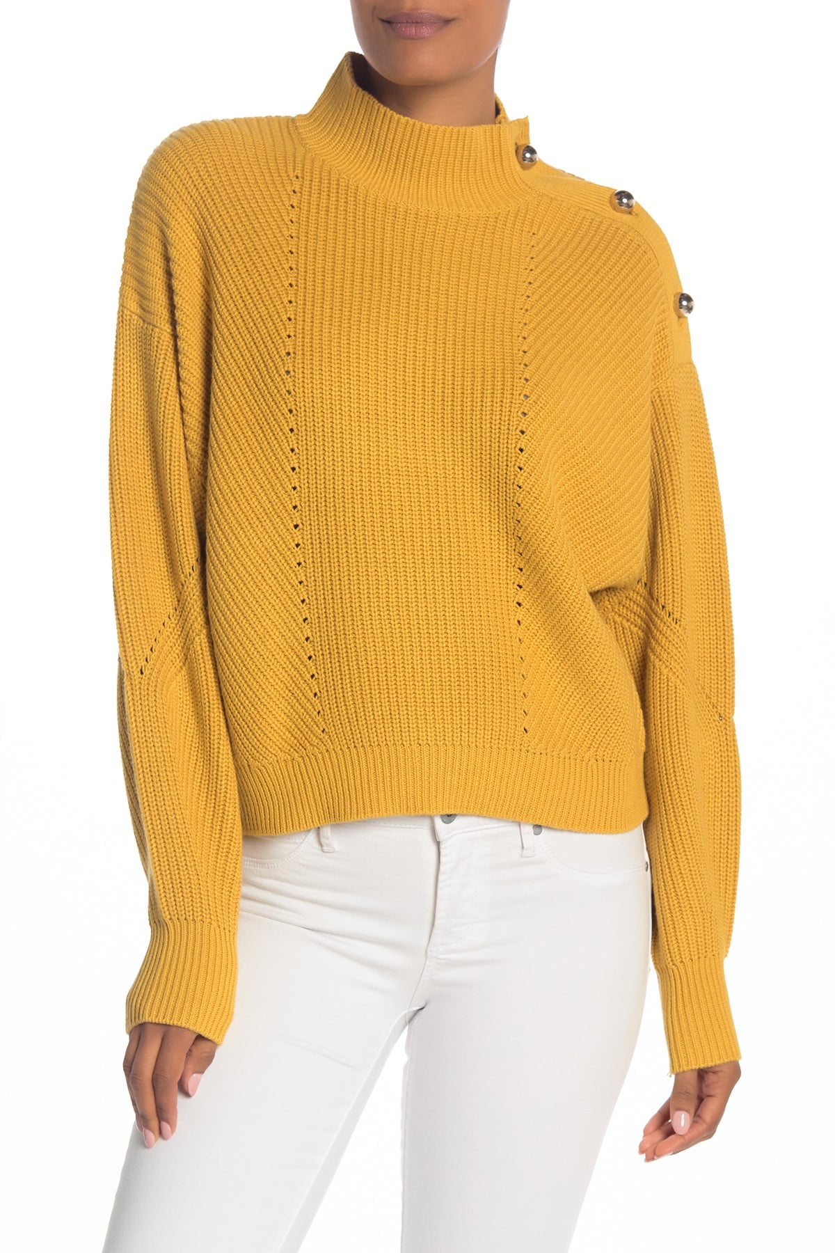 mustard knit sweater