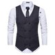 thumbnail image 2 of pstuiky Camiseta sin mangas para hombre, Nueva camiseta sin mangas con cuello tipo blazer y estampado de chaleco cruzado para hombre Camisas para hombres xxl, 2 of 6