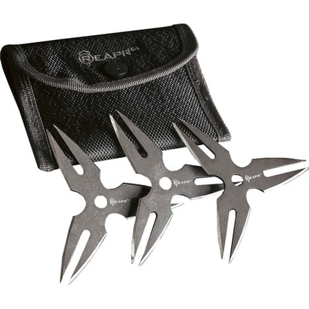 Reapr 3-piece Chuk Stars Set - W/belt Holster 1.75"
