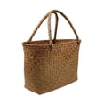 thumbnail image 4 of koolsoo Rural Rattan Woven Bag Gift Bag Pouches Rattan Storage Serving Basket Candy Bags 26x13x17CM, 4 of 8