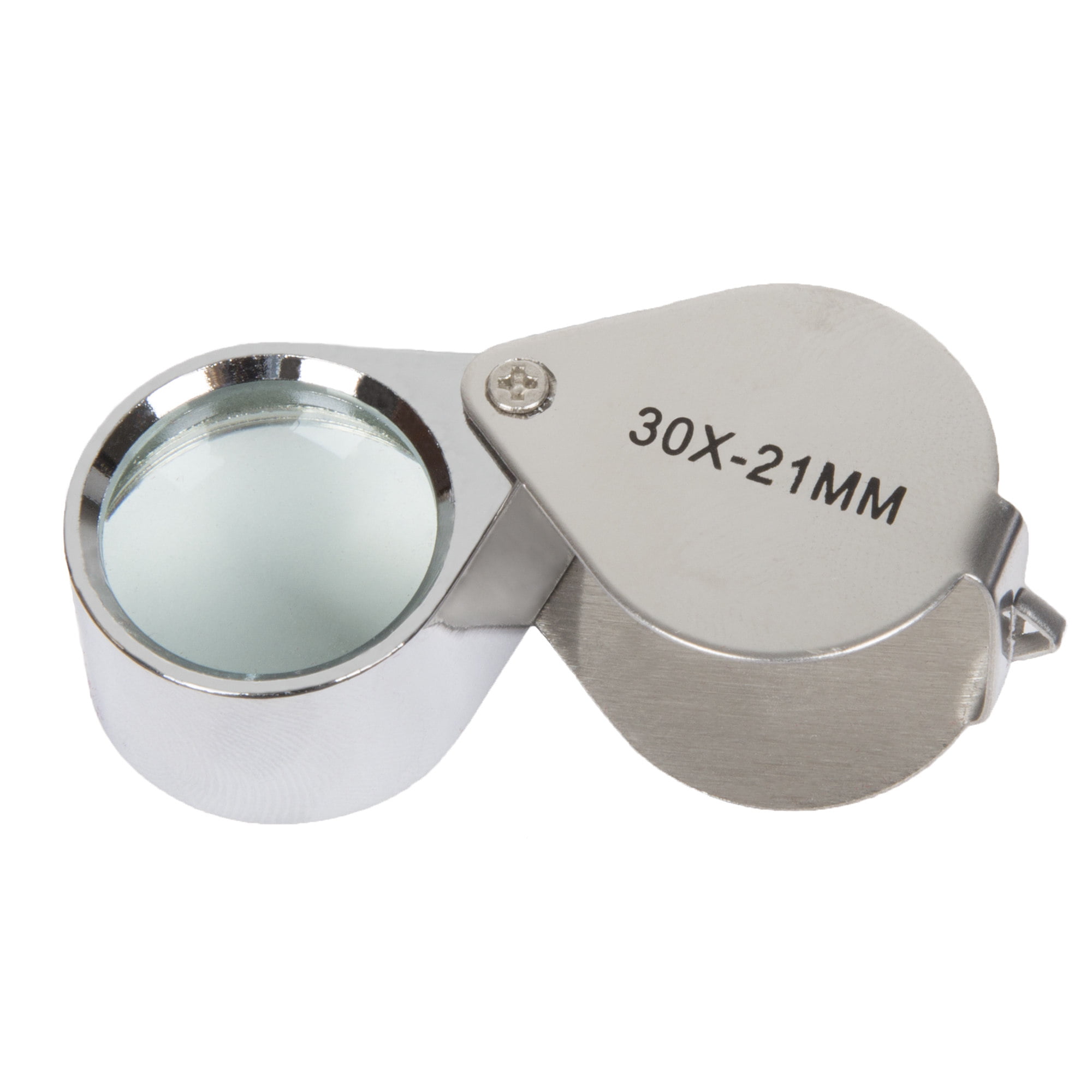 Promotion Gift mini 30x21mm Jewellers Glass Magnifier Metal Pocket Loupe 