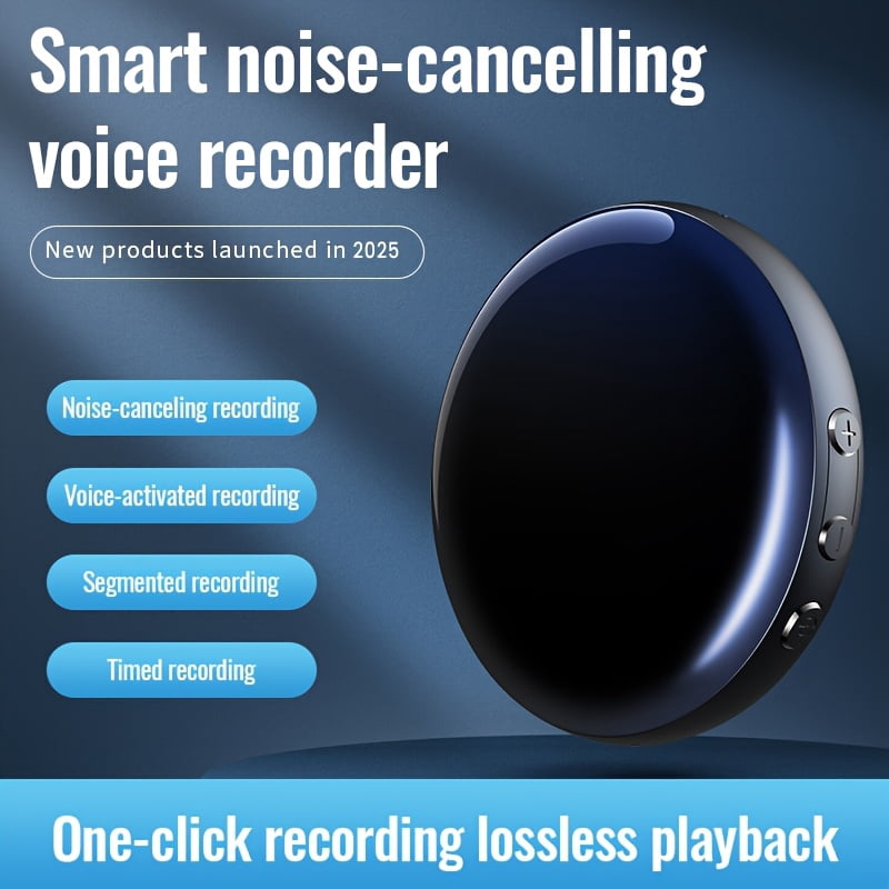 Magnetic Digital Voice Recorder with Voice Activation, Compact Audio Recorder, Digital Audio Recording Device, 96h Battery Life