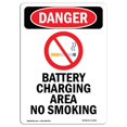 thumbnail image 1 of SignMission OS-DS-A-1824-V-1040 18 x 24 Po Signe de Danger OSHA - Zone de Charge de la Batterie, 1 of 1