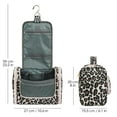 thumbnail image 4 of Wandf Large Hanging Toiletry Bag Travel Cosmetic Makeup Organizer Water-Resistant Shower Bathroom Bag for Women Men (Beige Leopard), 4 of 8