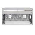 thumbnail image 3 of Alaterre Furniture Jasper Twin Junior Loft Bed, Dove Gray Frame and Gray Camouflage Bottom Playhouse Tent, 3 of 8