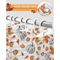 thumbnail image 4 of Thanksgiving Fall Pumpkin Fall Leaves Wood Plaid Shower Curtain Set ，Waterproof Fabric Shower Curtains Shower Curtains for Bathroom,Bathroom Decor 72"x72", 4 of 7