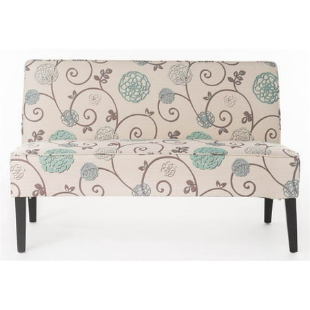 Floral Loveseat - Dejon Floral Upholstered Armless Loveseat