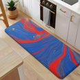 thumbnail image 5 of Blue Red Gold Marble Pattern Kitchen Rug Mat,Kitchen Runner Rugs Non Skid Washable,Decorative Kitchen Floor Mats for Kitchen,Sink,Laundry,17"x47.2", 5 of 7