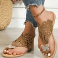thumbnail image 2 of Womens Butterfly Flip Flops Sparkly Beach Summer Rhinestones Thongs Slip on Slippers Flats Dress Sandals 2025, 2 of 6