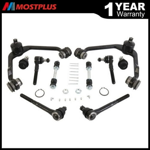 MOSTPLUS For 1997-2003 Ford F-150 Front Upper Control Arm Tie Rod Sway Bar 2WD RWD