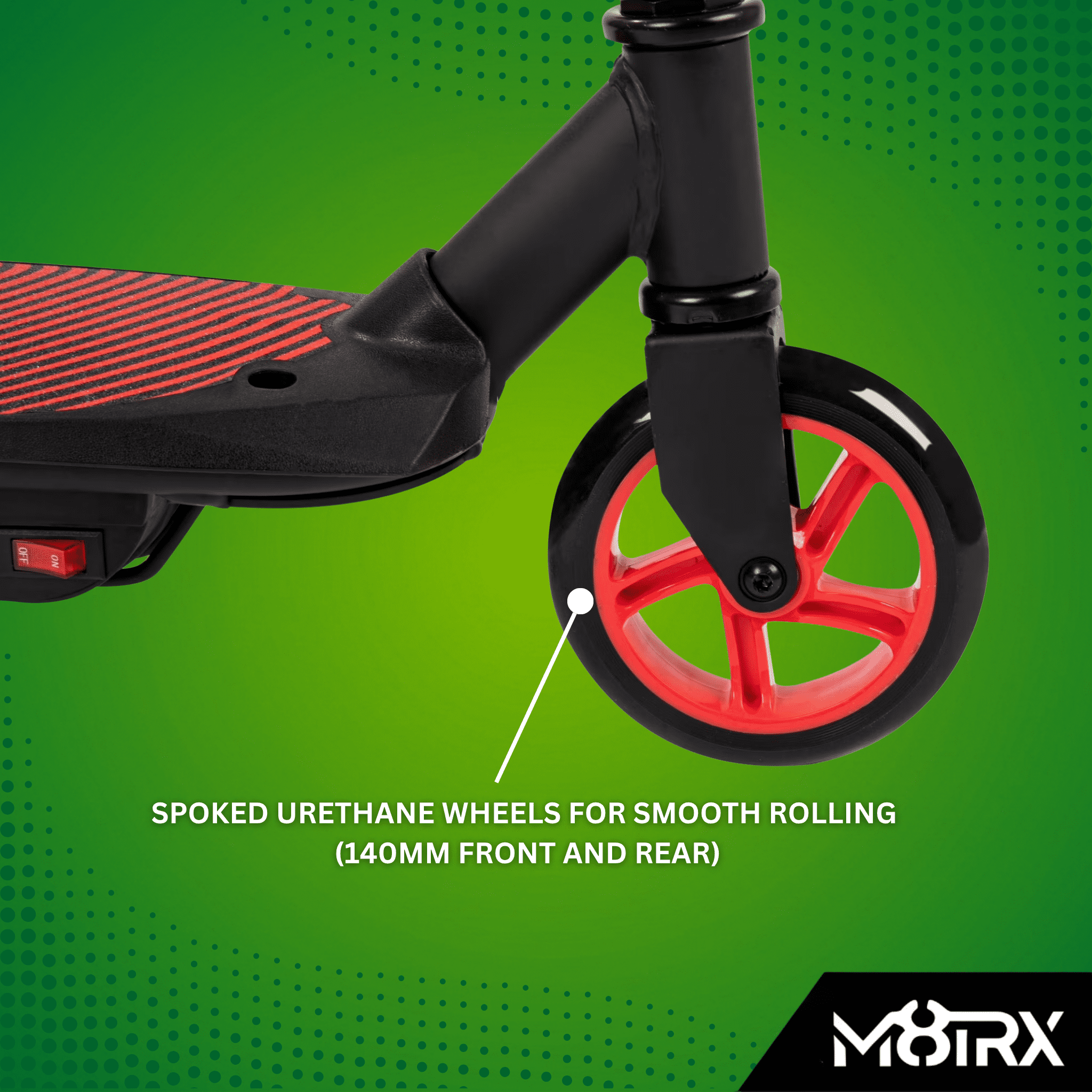 M8TRX Sports M90 Red 12V Electric Scooter for Kids Ages 8+, Up to 10 MPH