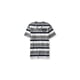 thumbnail image 1 of Playera adornada Aeropostale con Cuello en V y rayas bordadas para hombre gris mediano, 1 of 1
