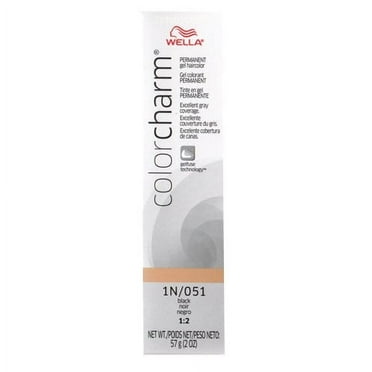 wella COLOR CHARM, HAIR COLOR gel, 51/1n black, 2 ounce