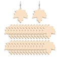 thumbnail image 1 of 50 Pcs Kids Decor Blank Wood Pieces Wooden Earring Making Kit Party Ear Decor, 1 of 3