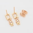 thumbnail image 4 of Aretes Largos Dama Swarovski Multicolor Pastel Oro 14K Lam dorado Unitalla, 4 of 7