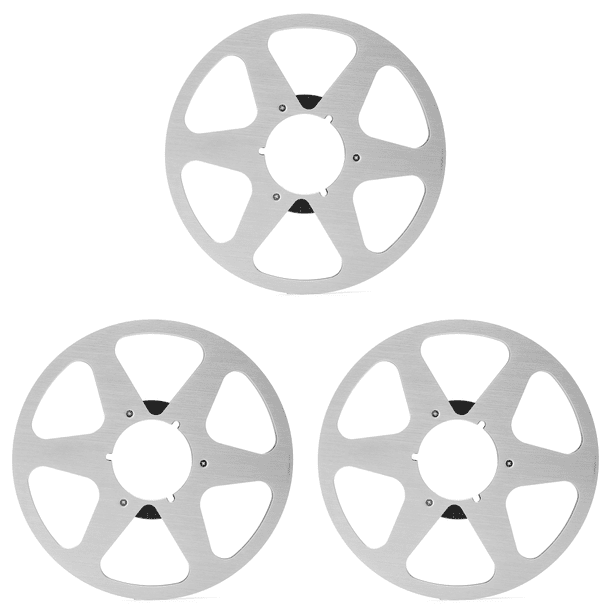 DQrwqpou Carrete Cinta Vacía 3 Uds 1/4 10 Pulgadas Universal para Studer ReVox/TEAC/BASF (6 Agujeros Plateados