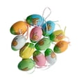 thumbnail image 3 of 12 huevos de Pascua colgantes, regalos para niños, juguetes, manualidades, huevos de pájaro artificiales para el hogar. Estilo D, 3 of 9