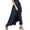 Blue, variant on Women's High Waist Wide Leg Pants High Waist Trousers Chiffon Pants