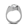 thumbnail image 3 of 2.04 Ct Round Cut Cubic Zirconia Stainless Steel Engagement Ring Women's Size 9, 3 of 5