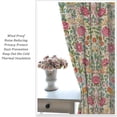 thumbnail image 6 of William Morris Floral Curtains, Watercolor Vintage Flower Art Style Room Windows Treatments for Bedroom Living Room, Boho Chic Green Floral Printed Drapes 2 Panel Sets,42x63 Inch, 6 of 6