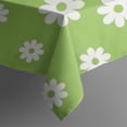 thumbnail image 5 of Green Daisy Flower White Blooms Pattern Square Tablecloth,Waterproof Square Table Cover,Wipeable Spillproof Washable Table Cover for Home Kitchen Party Decor 52"x52"(132x132cm), 5 of 6