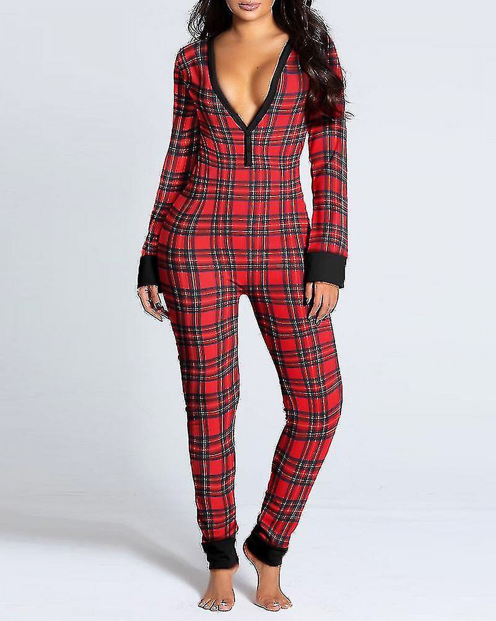 Best-selling Women's One-piece Pajamas With Open Back For