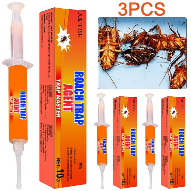 Cebo Gel para Cucarachas 3 Uds. Eficaz Infestación Interior El Y La
