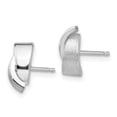 thumbnail image 6 of Auriga Fine Jewelry 14K White Gold Satin Fancy Stud Earrings for Women (L- 7mm, W- 6mm), 6 of 6