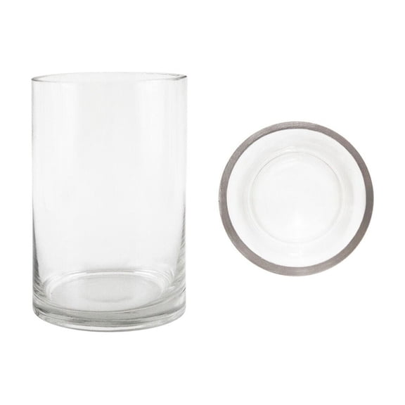 4" x 6" Cylinder Glass Vase - Set of 6, Clear Durable and Versatile