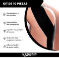 thumbnail image 2 of Kit de 10 Cintas Kinesiológicas Autoadheribles Neuromusculares de 5m para Deporte y Terapia negro, 2 of 8
