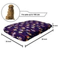 thumbnail image 2 of Fish Pet Bed, Rainbow Patterned Aquatic Creatures Silhouettes and Stripes Marine Fauna Aquarium, Chew Resistant Pad for Dogs and Cats Cushion with Removable Cover, 24" x 39", Multicolor, by Ambesonne, 2 of 4