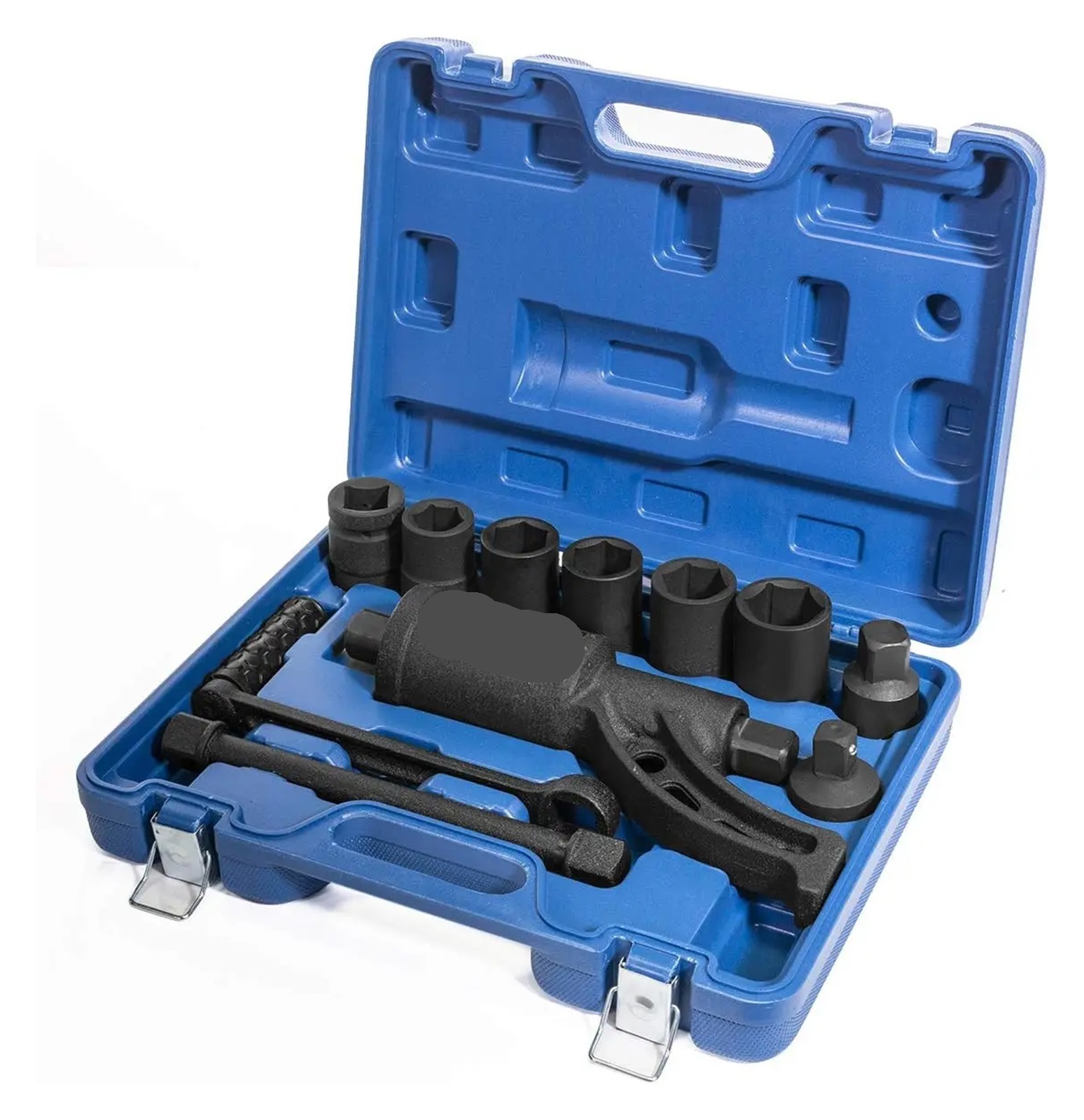 8-Pieces Torque Wrench Labor Saving Lug Nut Wrench Torque Multiplier Socket (24mm To 38mm) for Semi