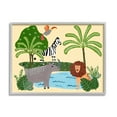 thumbnail image 3 of Stupell Industries Whimiscal Wild Animals Botanical Wildlife Collage , 30 x 24, Design by Regina Moore, 3 of 5