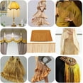 thumbnail image 6 of 10 Yards Polyester Tassel Lace Ribbon Fringe Lace Trim Macrame Ribbon Goldenrod 5-3/4 inch(145mm), 6 of 9