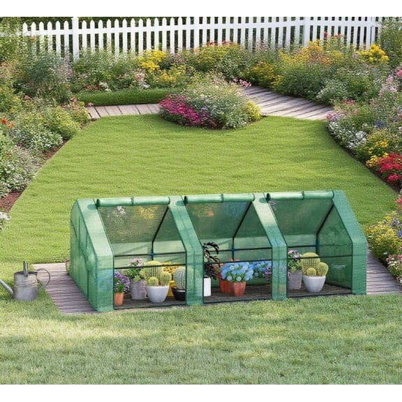 Small Greenhouses, Greenhouse Portable Mini Greenhouse Outdoor Garden, Green Portable Greenhouses,Steel Greenhouses For Plants, Garden & Outdoor Garden Supplies Greenhouses