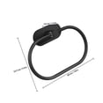 thumbnail image 2 of WEUVEB Bathroom Accessories Towel Ring Metal Black Swivel 1 Set, 2 of 7